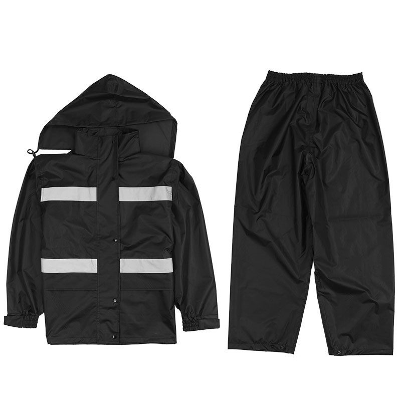布伦希洪 PVC面料 黑色 雨衣套装 （S-XXL）AQL88202（单位：套）