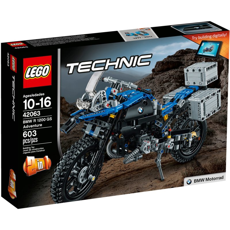 LEGO 乐高 科技系列 积木玩具 (42063宝马越野摩托R1200GS)