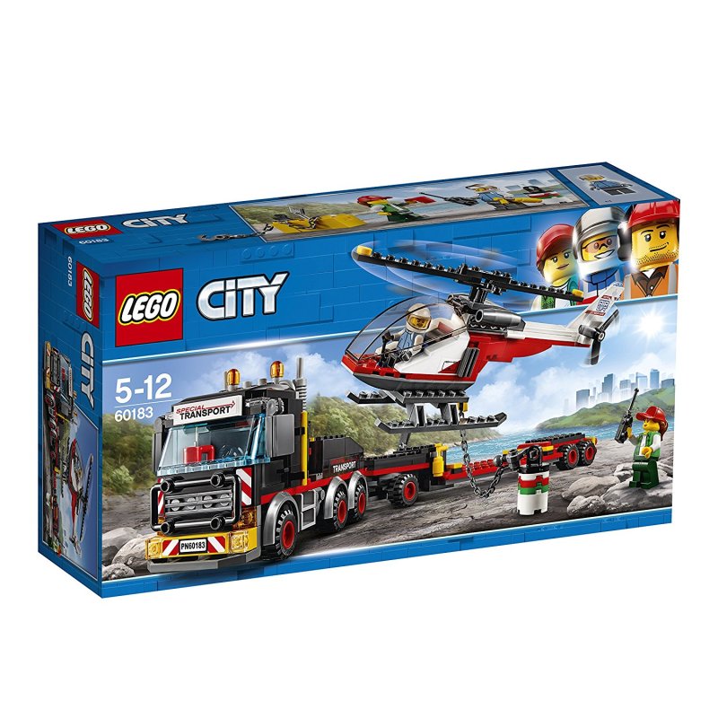 LEGO 乐高 城市系列 重型直升机运输车 60183 5-12岁 积木玩具