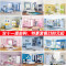 儿童家具套房组合女孩紫色卧室家具1.2米1.5高箱儿童床青少年家具_6 802#四件套