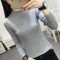 18款式毛衣女套头春秋2018新款韩版条纹针织打底衫女长袖百搭上衣服女装 均码 套餐10【8001黑色+8006白色】