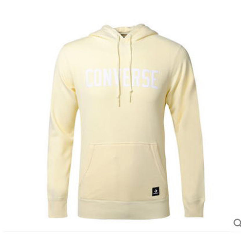 CONVERSE匡威男装2018新款运动服连帽休闲卫衣针织印花套头衫10007813-A0 XL(成人） 10007813-A07