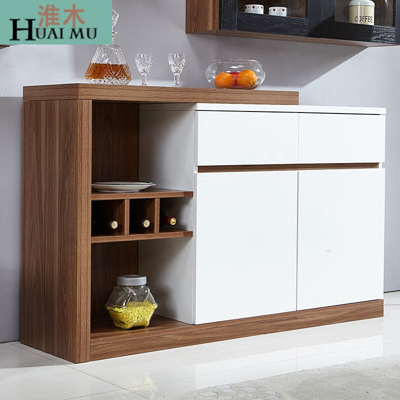 淮木（HUAIMU）现代简约餐边柜时尚餐厅储物柜多功能酒柜免漆小户型地柜客厅家具餐边柜 默认颜色