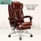 淮木（HUAIMU）可躺电脑椅家用真皮老板椅子转椅职员椅座椅办公椅子_2 可躺大五星脚-炫酷黑带搁脚-牛皮
