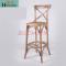 淮木（HUAIMU）实木吧台椅美式酒吧椅复古高脚凳子靠背北欧高脚椅吧台凳_2 橡木原木色