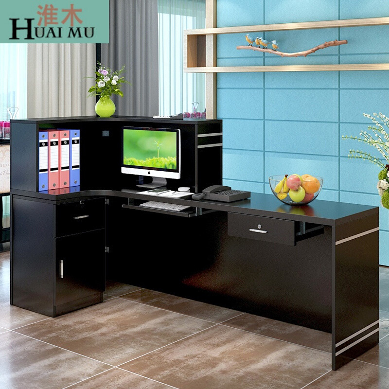 淮木（HUAIMU）转角收银台柜台吧台维修台接待桌 长200宽80高112