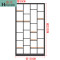 淮木（HUAIMU）美式储物柜书架铁艺展示架落地玄关隔板客厅隔断工业风置物架_1 130*30*220cm