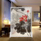 淮木（HUAIMU）中式屏风实木座屏屏风隔断客厅办公餐厅茶楼半透梅花座屏胡桃木120*18 胡桃木120*180d