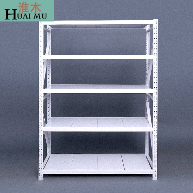 淮木（HUAIMU）中型货架仓储家用储物收纳架子仓库置物货架承重300KG 150*50*200四层副