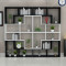 简易书架简约现代书柜书架置物架创意格子架落地组合储物架展示架_23 套餐十四