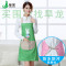 围裙韩版时尚包邮厨房罩衣成人防水可爱工作 服袖套围腰防油长袖女 防水-小兔-绿色
