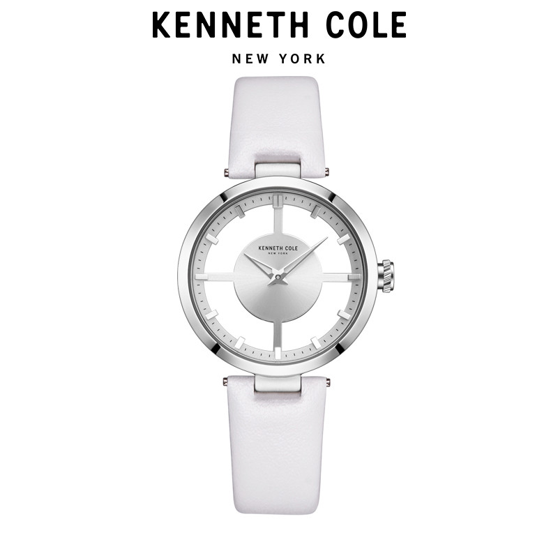 KennethCole凯尼斯克尔欧美品牌女士手表KC透视系列时装石英表女表时尚防水皮带腕表 KC15004004