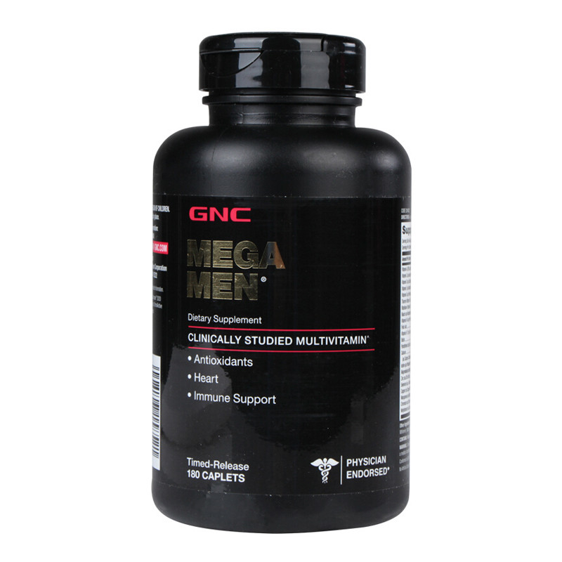 健安喜(GNC) 进口男性多种维矿复合片运动支持180片/瓶