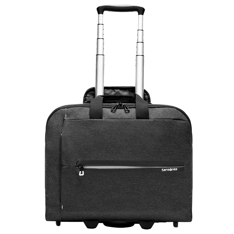 新秀丽(Samsonite)拉杆箱手提电脑包机长箱登机箱拉杆包旅行包16.4英寸 AZ1*78003 黑色
