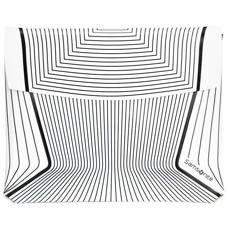 新秀丽(Samsonite)手包手抓包手拿包信封包ipad包男女可用白色条纹