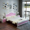 艾帛利(AIBOULLY) 床 实木床 双人床1.5米1.8米 简约现代松木床 白色卧室家具木质全纯实木床 1.0x2.0实木床无抽屉（颜色备注）
