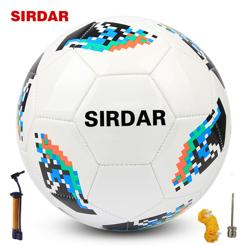 SIRDAR萨达成人5号黑白足球PU训练比赛用球五号中小学生儿童足球 炫彩黑白款 5号