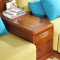 现代中式全实木沙发缅甸柚木实木转角真皮沙发L型贵妃沙发245_6 缅甸柚木头层牛皮奢华转角沙发【真皮款】