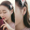 新款S925纯银针韩国耳环超美锆石炫彩方糖蝴蝶结气质耳钉耳坠女 银耳针不易过敏