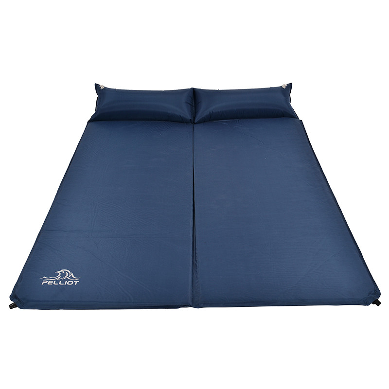 伯希和户外防潮垫 加厚防泼水双人沙滩露营帐篷气垫床自动充气垫 深蓝色