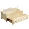 淮木新款实木沙床欧美式沙客厅书房阳台坐卧两用沙床伸缩沙床黑棕色长2米拉开1802米以上_0 绿色长2米拉开120