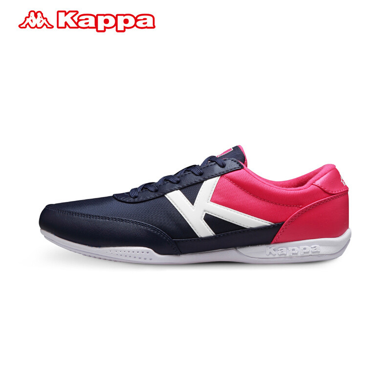 Kappa背靠背秋女运动鞋轻便耐磨时尚百搭女休闲运动板鞋K0665BB35 罗马蓝/映山红/漂白-882 39