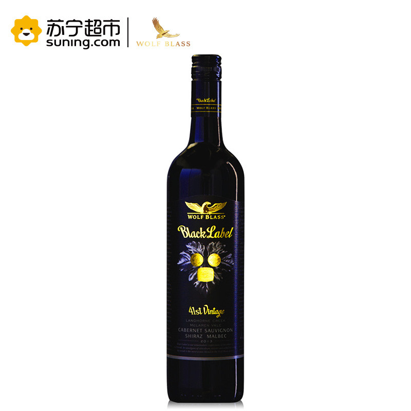 纷赋黑牌赤霞珠设拉子马尔贝克红葡萄酒750ML
