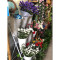 大号塑料桶花架花桶架鲜花桶花器鲜花架花店花架婚庆用品_7 一层3个3层（白色）