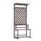 阳台防腐实木花架多层花盆木质落地置物架阶梯碳化吊兰花架子挂式_7 碳化三层（宽90高200）双网加厚