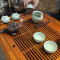 茶桌椅组合阳台茶桌火烧石功夫茶几实木仿古茶几泡茶桌创意小方桌_7 推荐：黑色实木台面：80CM豪华独立茶盘【15-20天发货】
