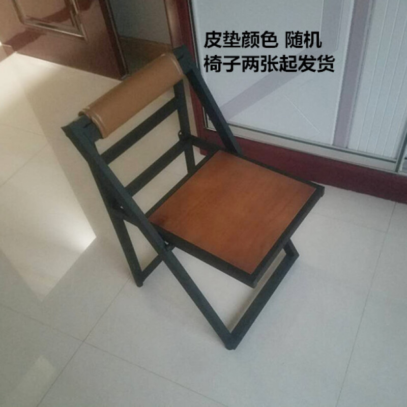 淮木新款美式折叠餐桌小户型家用桌长方形简约实木折叠桌收纳多功能 折叠椅