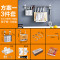 不锈钢厨房置物架壁挂墙上沥水碗架调料挂架收纳用品刀架挂件_5 三件套-方案一