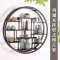 实木博古架中式挂壁式茶具架隔断置物架客厅展示小多宝阁古董架子_6 60竖方花角