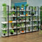 货架花店展示架产品展示柜陈列柜自由组合简易包包展柜置物架客厅_7 （三层）180*30*108