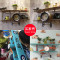 复古家居客厅奶茶店墙面置物架壁挂软装饰品创意儿童房间挂件挂饰_6 YZ5006-R