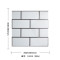 白色瓷砖300×300小砖方格马赛克瓷砖北欧黑白简约卫生间厨房墙砖 300*300 33008（亮光）
