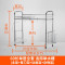 厨房置物架刀架碗盘厨具用品收纳架双水槽碗架不锈钢碗碟架沥水架_2 76长双水槽单层【全套】