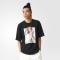 Adidas阿迪达斯短袖T恤男圆领舒适印花休闲-BJ9945 M Black