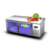 乐创(lecon) 2.0米双温工作台商用冰箱冰柜直冷卧式冷柜 不锈钢冷冻保温厨房操作台 机械控温