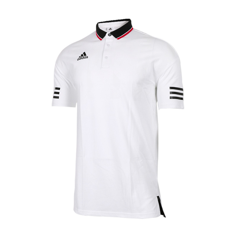 ADIDAS阿迪达斯2018夏季新款男子立领休闲短袖POLO衫BS3806 M BS3806