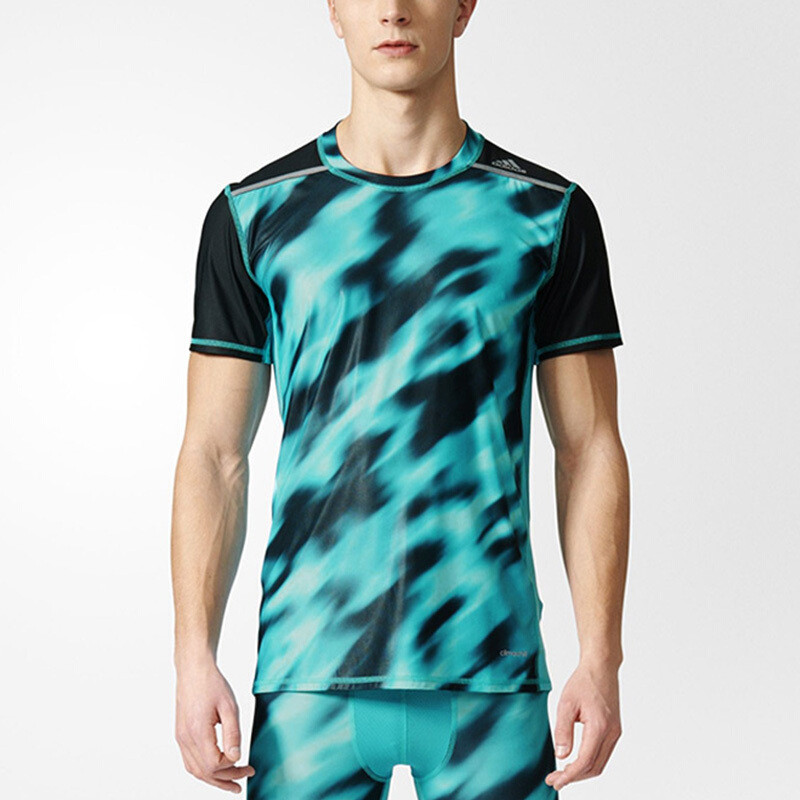 adidas阿迪达斯男子透气训练紧身服健身短袖T恤-BK3551 XXL 默认颜色