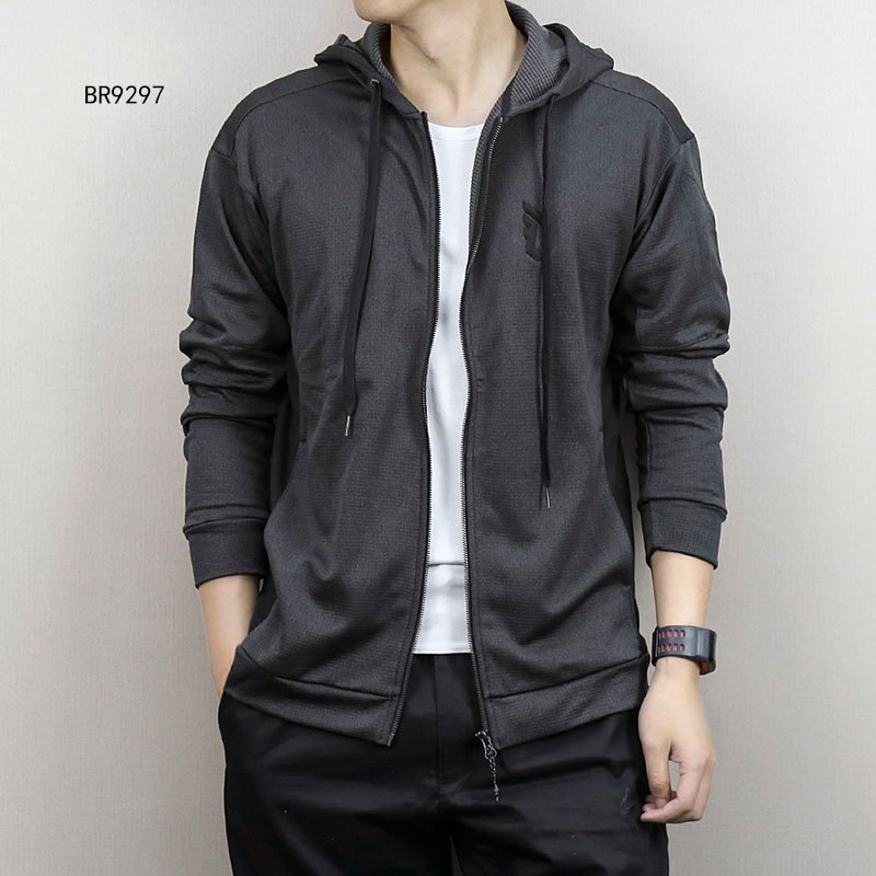 adidas阿迪达斯男装2018秋冬新款利拉德运动服休闲连帽夹克外套BR9297 XL(185-104) BR9297