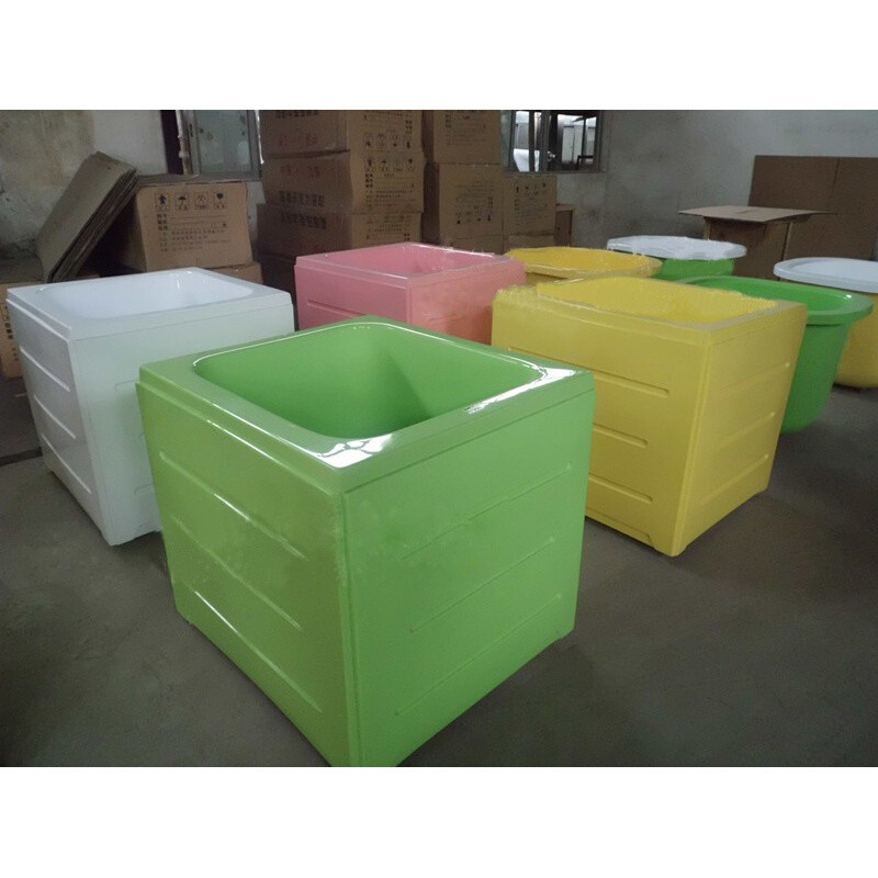 保温婴儿亚克力游泳池婴幼儿洗澡桶洗澡盆婴儿游泳桶游泳缸设备 海洋蓝100*90