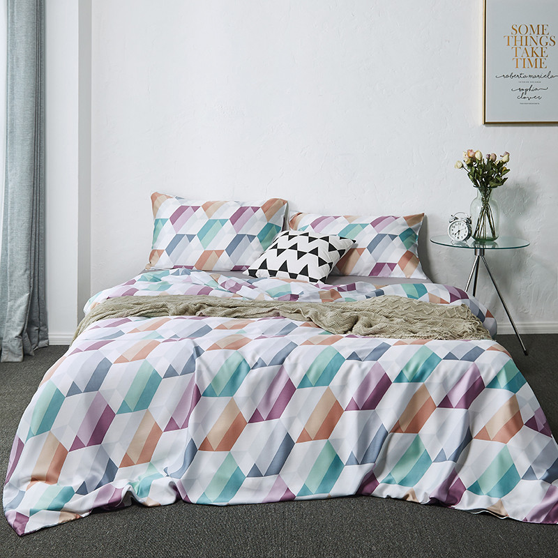 北极绒家纺 100%双面60支天丝四件套 适用1.5/1.5m床-被套200×230cm 卡维尔