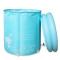 充气浴缸环保折叠浴桶浴盆洗澡桶沐浴桶泡澡桶_1 7070蓝色浴桶(配保温垫)