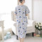 茵珠麗YinZhuli 2018薄款短袖女士连衣睡裙 夏季新款棉质女生家居服 夏天少女居家服7019 2XL码 1号款