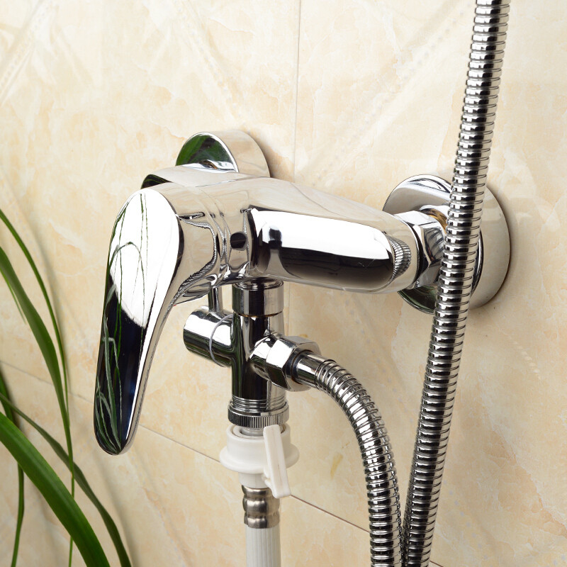 混水阀冷热全铜淋浴花洒洗衣龙头太阳能热水器上浴室暗装开关 套餐