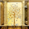 3d浮雕立体玄关过道墙纸壁画背景墙壁纸墙画竖版抽象大树壁画_8