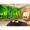 大型3D立体绿色树林电视背景墙纸客厅沙背景墙壁纸卧室风景_5 时尚艺术宣绒布（拼接）