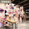 美容美店红唇美女拼图墙纸壁画3D立体个性服装店背景墙商场壁纸_6 无缝进口宣绒布（整张）